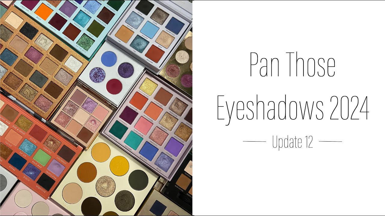Pan Those Eyeshadows 2024 Update Twelve