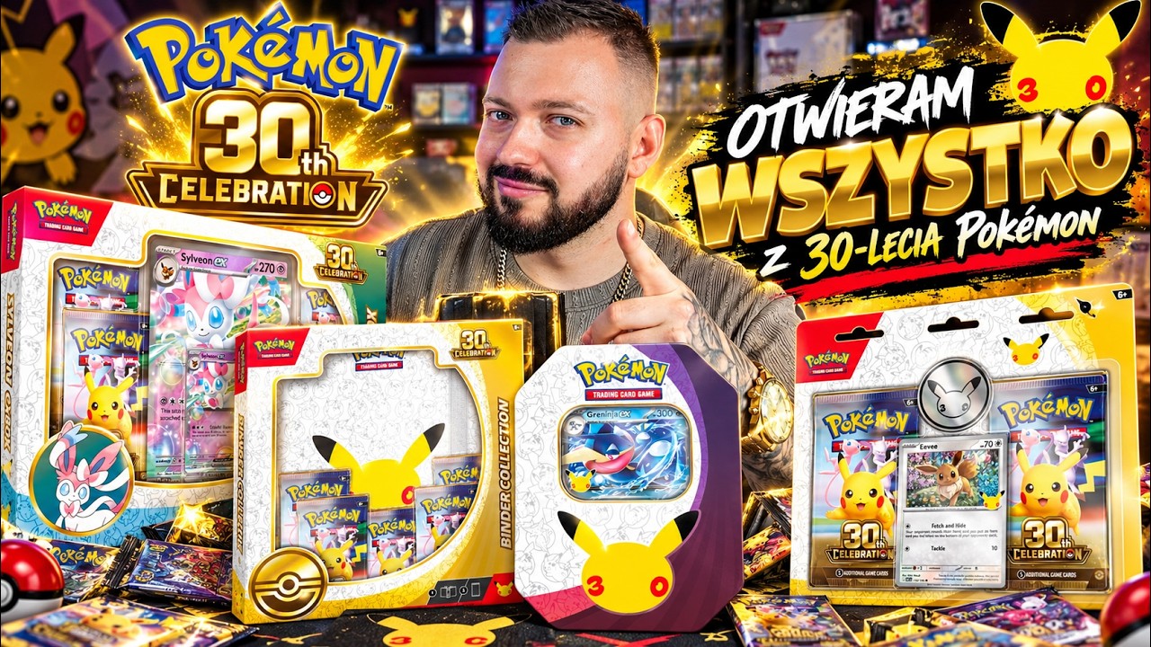 OTWIERAM WSZYSTKIE PRODUKTY NA 30-LECIE POK&Eacute;MON! 😱🔥