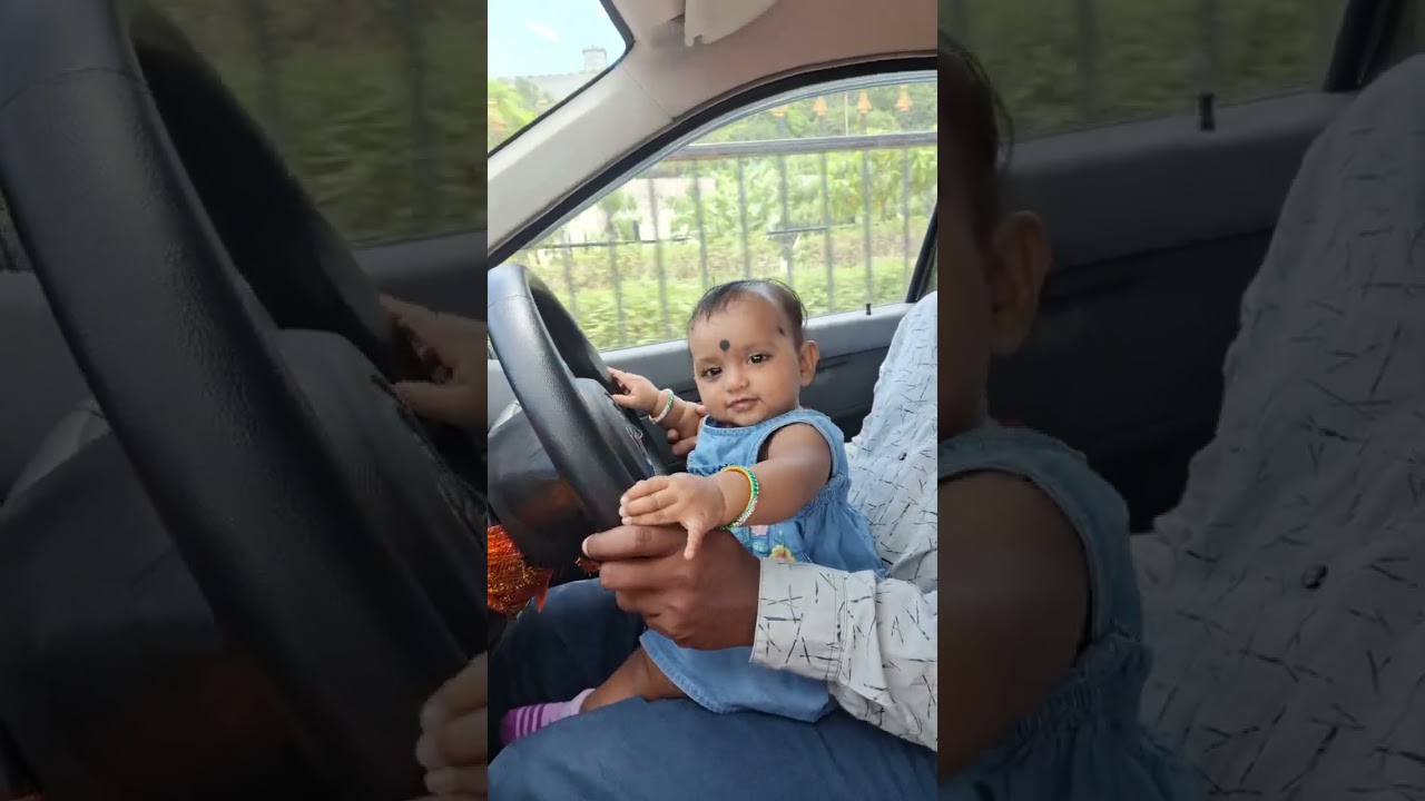 Aadhvi driving to Yaadadri
