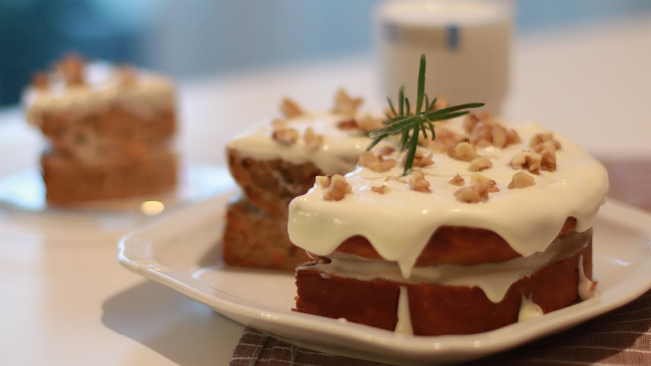 건강한 노버터 통밀 당근케이크 레시피, No Butter whole wheat carrot cake recipe, ノボト、小麦、ニンジンケーキのレシピ (with.갬성프로젝트)
