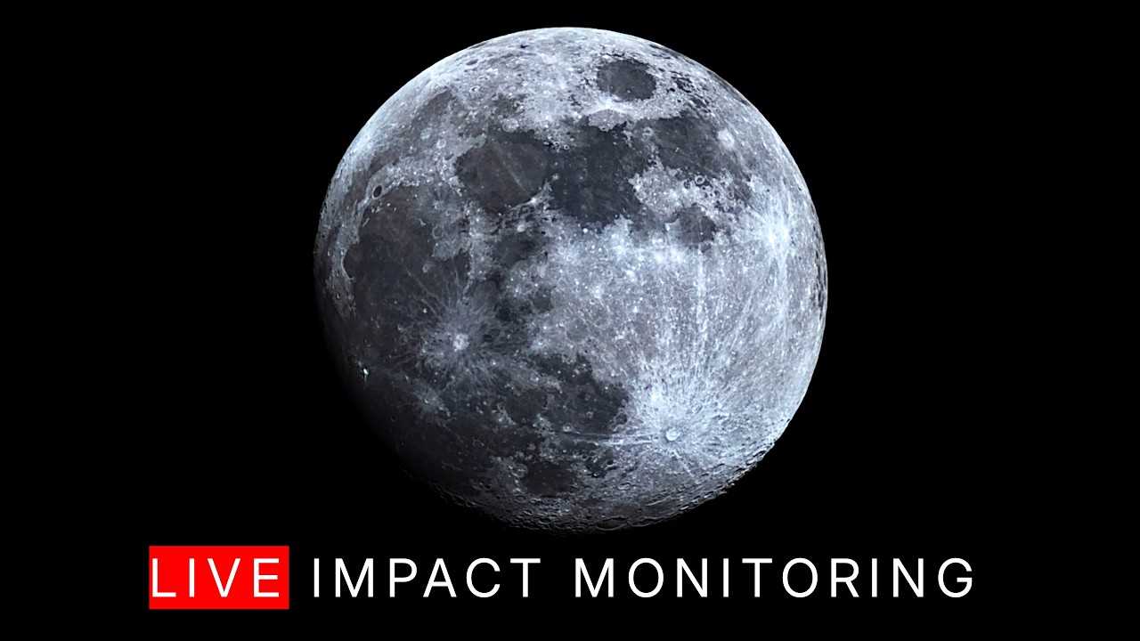 LIVE Moon Monitor | Full Moon - Telescope View | March 2 - March 3, 2026