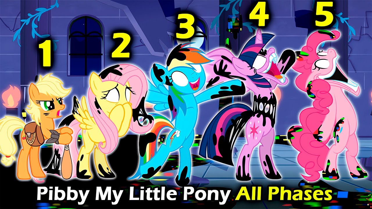 Pibby MLP (All Phases) - MLP Darkness is Magic - Friday Night Funkin'