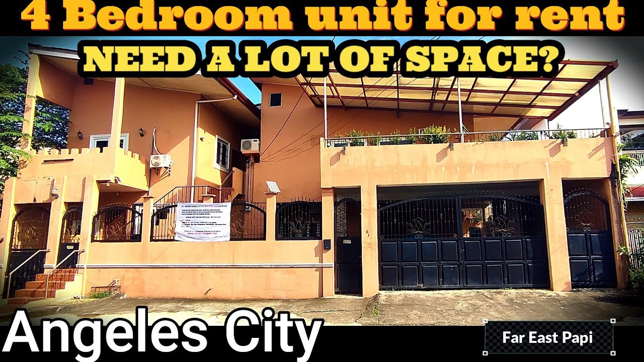 LARGE 4 BEDROOM - 2 BATH UNIT FOR RENT IN ANGELES CITY