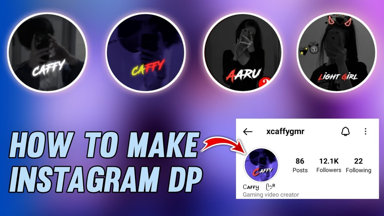 How To Make Instagram DP 😱 || Awesome Profile 🔥 || Alight Motion Editing || X CAFFY GMR