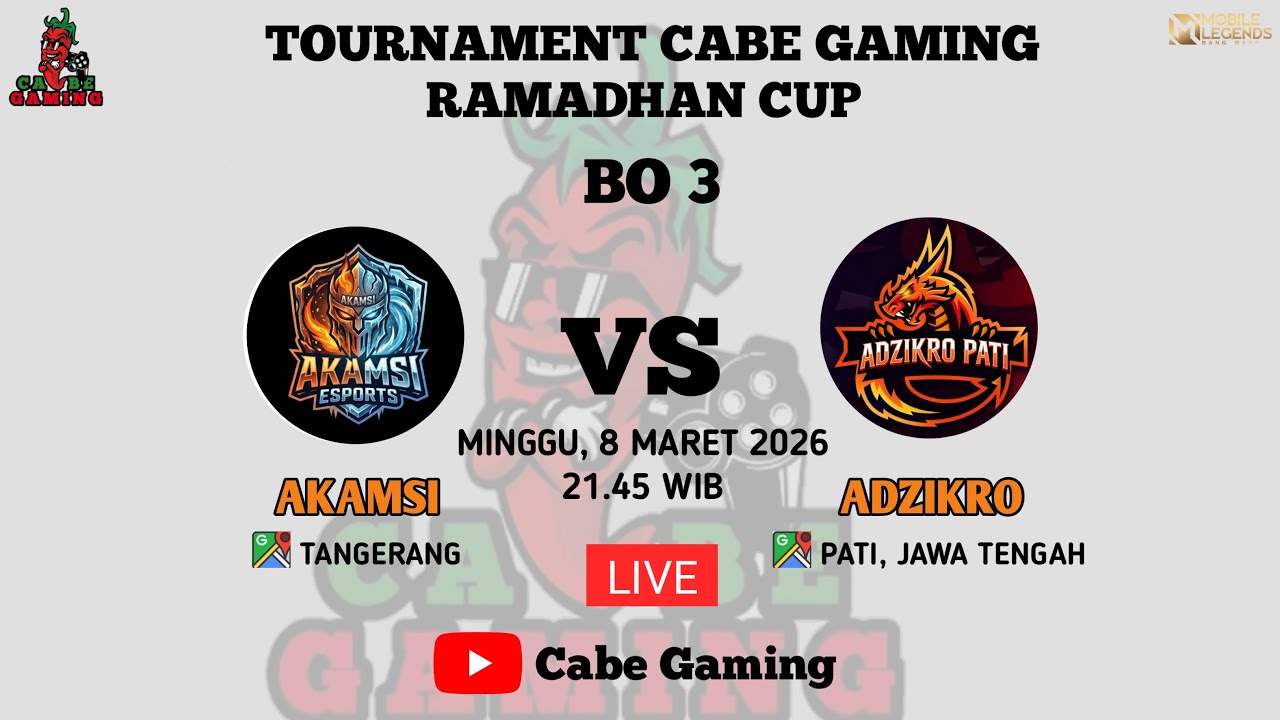 TOURNAMENT CABE GAMING || AKAMSI VS ADZIKRO