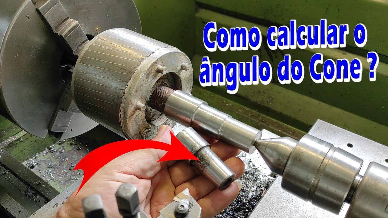 COMO CALCULAR o ÂNGULO do CONE * TANGENTE e GRADUAÇÃO do CARRO SUPERIOR do TORNO #99