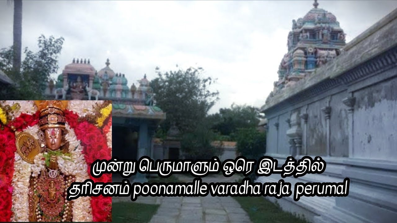 முன்று பெருமாளும் ஒரெ இடத்தில் தரிசனம் poonamalle varadha raja  perumal @sriramvlogs2864