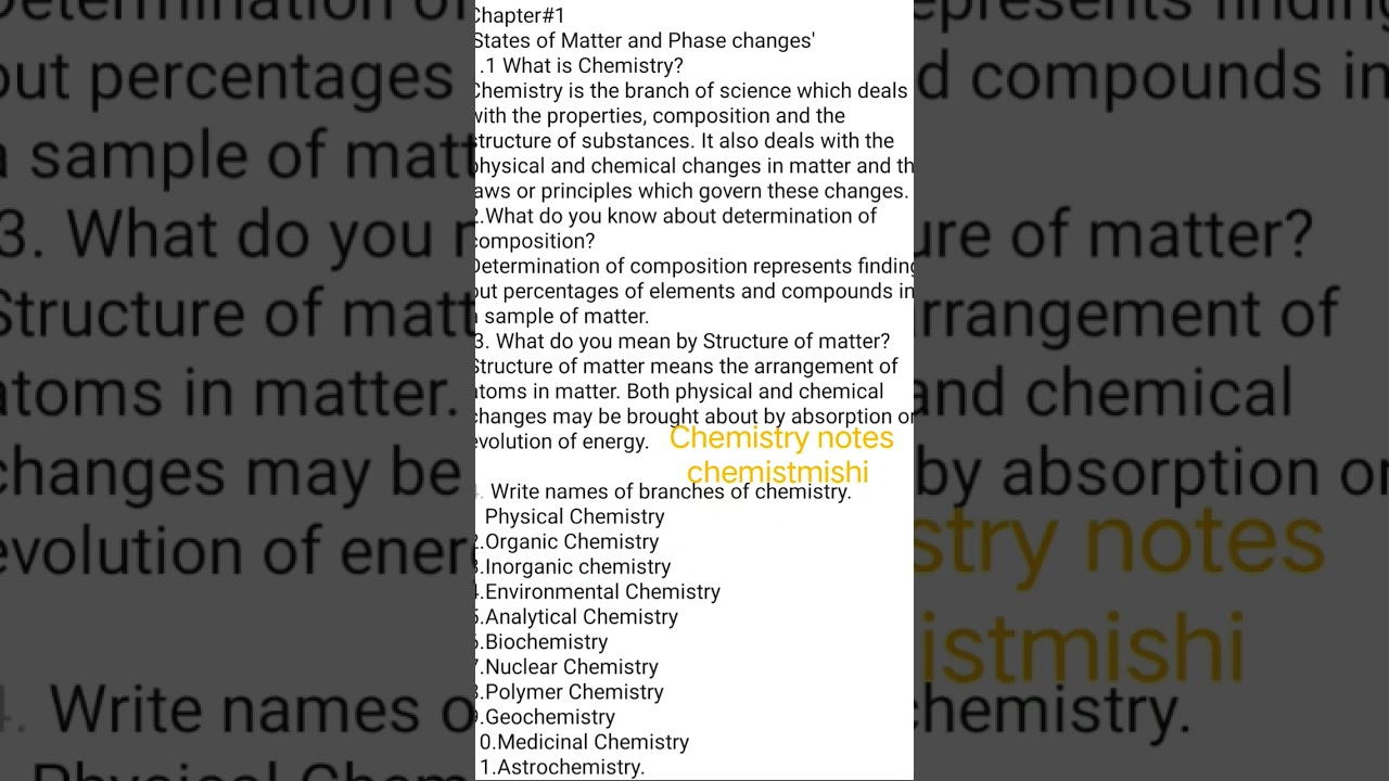 PCTB new 9th chemistry notes #chapert1#1000subscriber