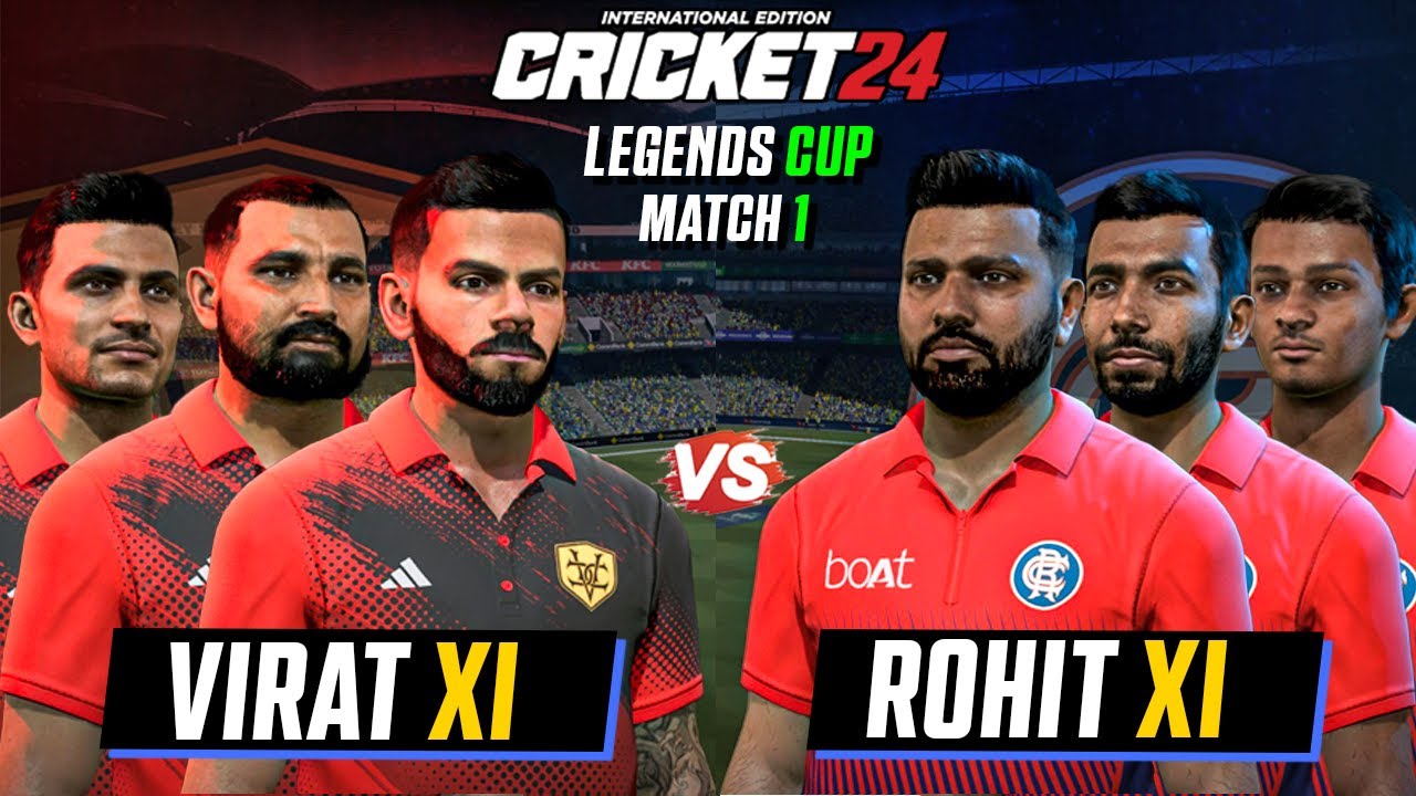 Virat Kohli XI vs Rohit Sharma XI 😍🔥Legends Cup in Cricket 24 #1
