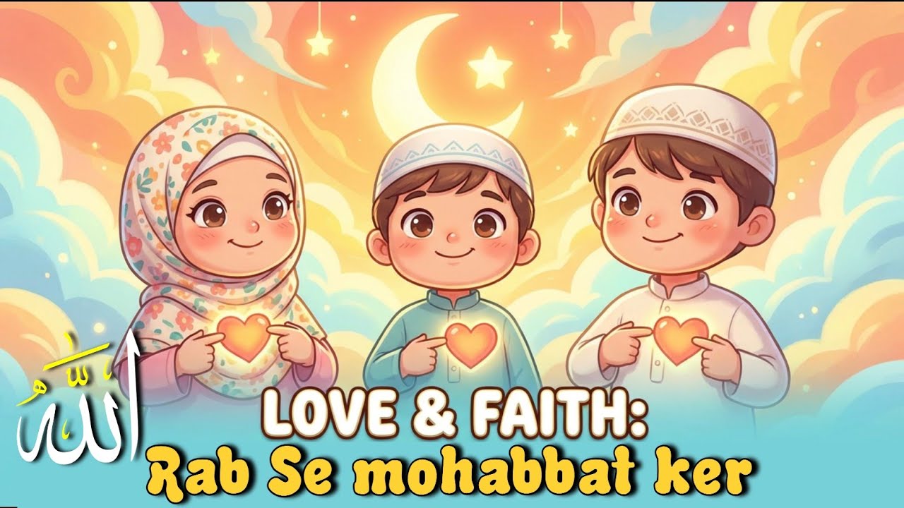 3D Cartoon Song | Rab Se Mohabbat Ker | Islamic Kids | Alifun Kids