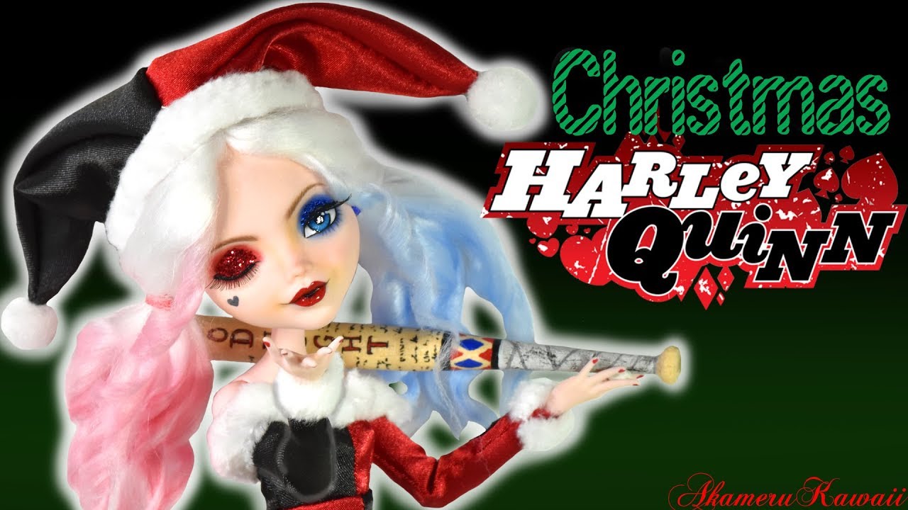 Christmas Harley Quinn - Doll Repaint Tutorial