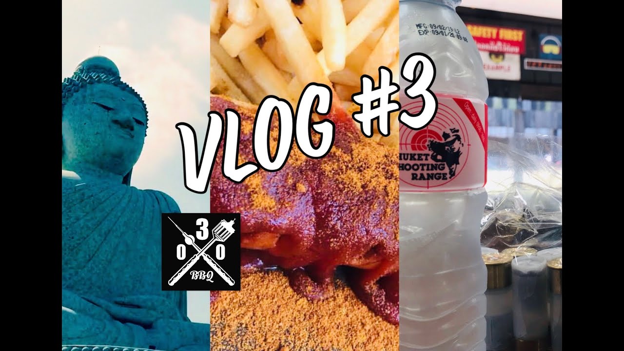 Shooting Range Berliner Currywurst Big Buddha  Hier geht wirklich allet - Phuket VLOG 2019 - 030 BBQ