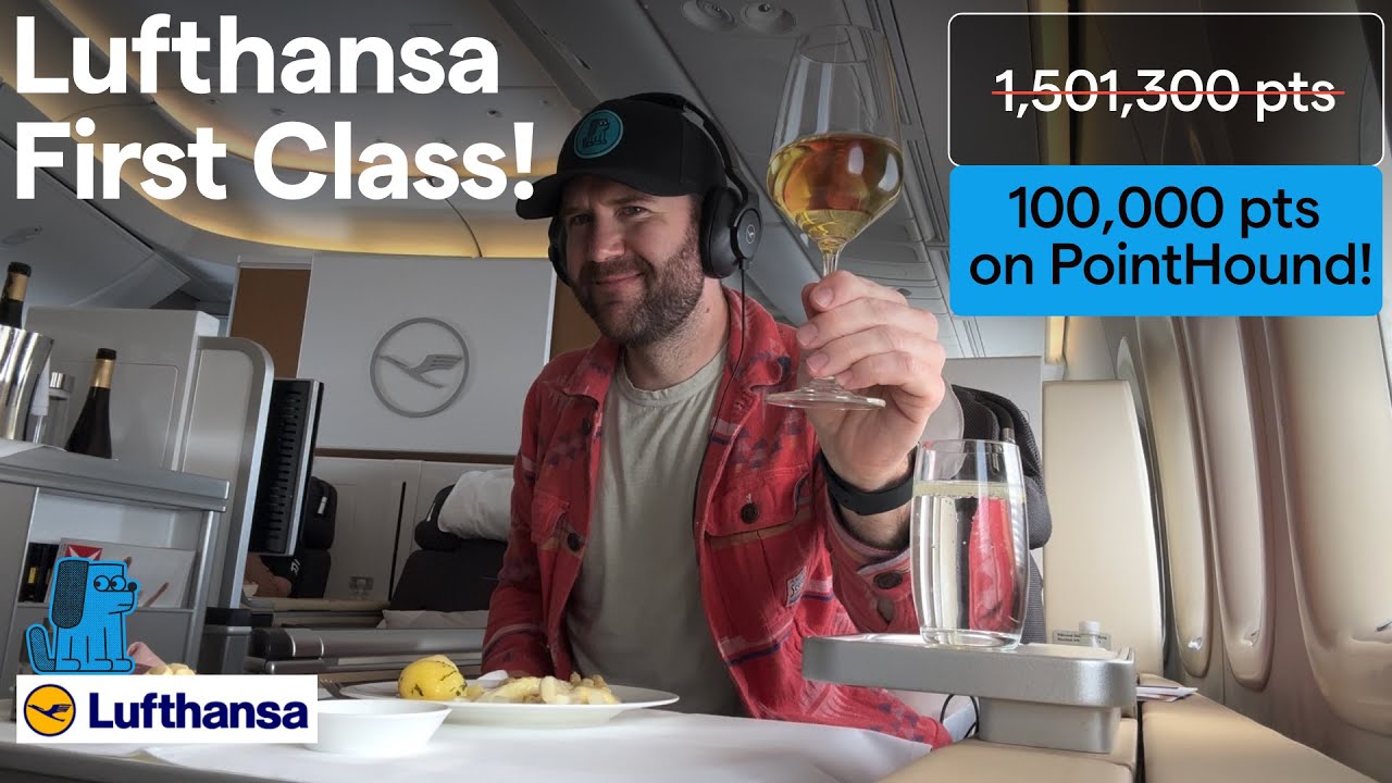 Lufthansa First Class! On the Memorable 747. Frankfurt to San Francisco (FRA 🛫 SFO)
