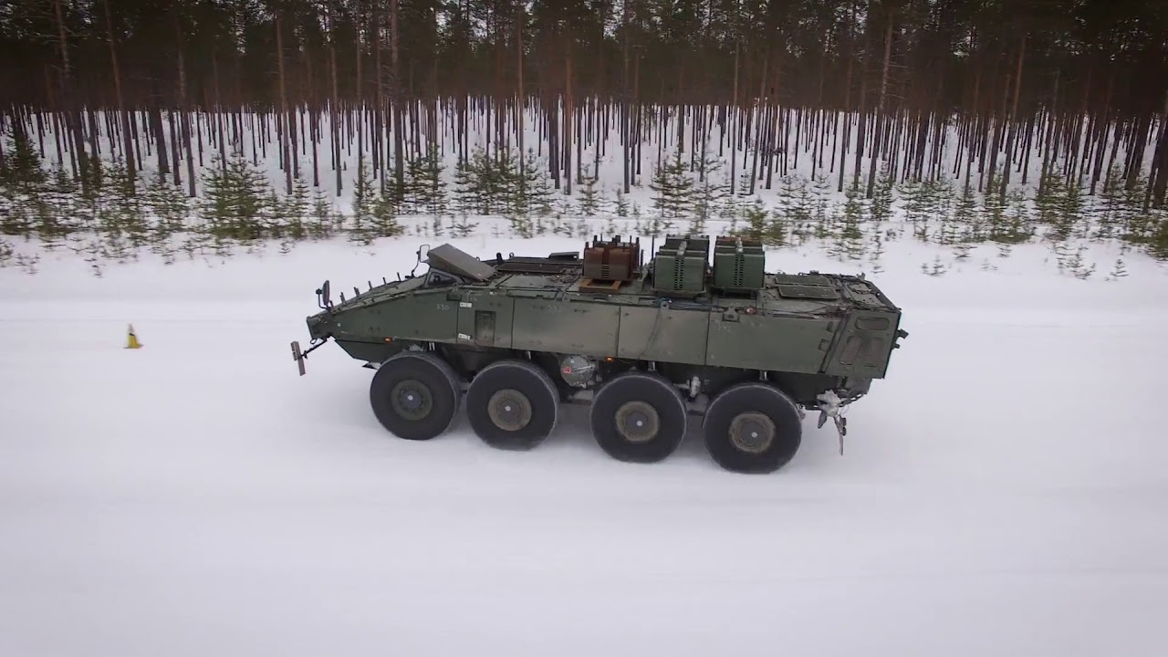 Patria AMV   Winter Testing