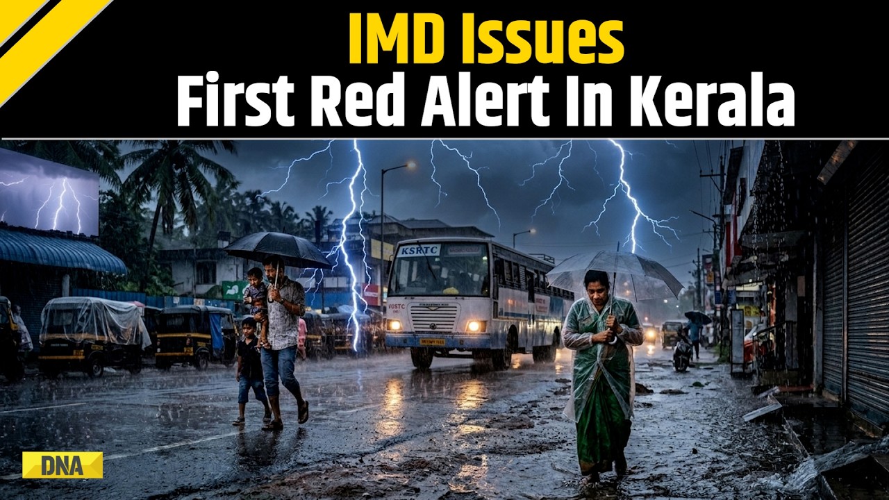 Kerala Weather Update: IMD Issues First Red Alert For 5 Districts Amid Heavy Rain Warning