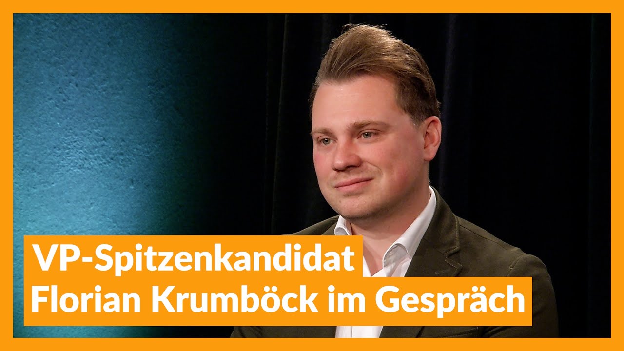 St.Pölten: VP-Spitzenkandidat Florian Krumböck im Gespräch