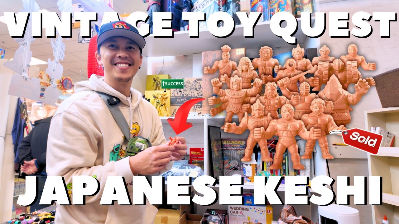 Vintage Toy Hunt: Japanese Keshi Figure Hunting at a Flea Market!