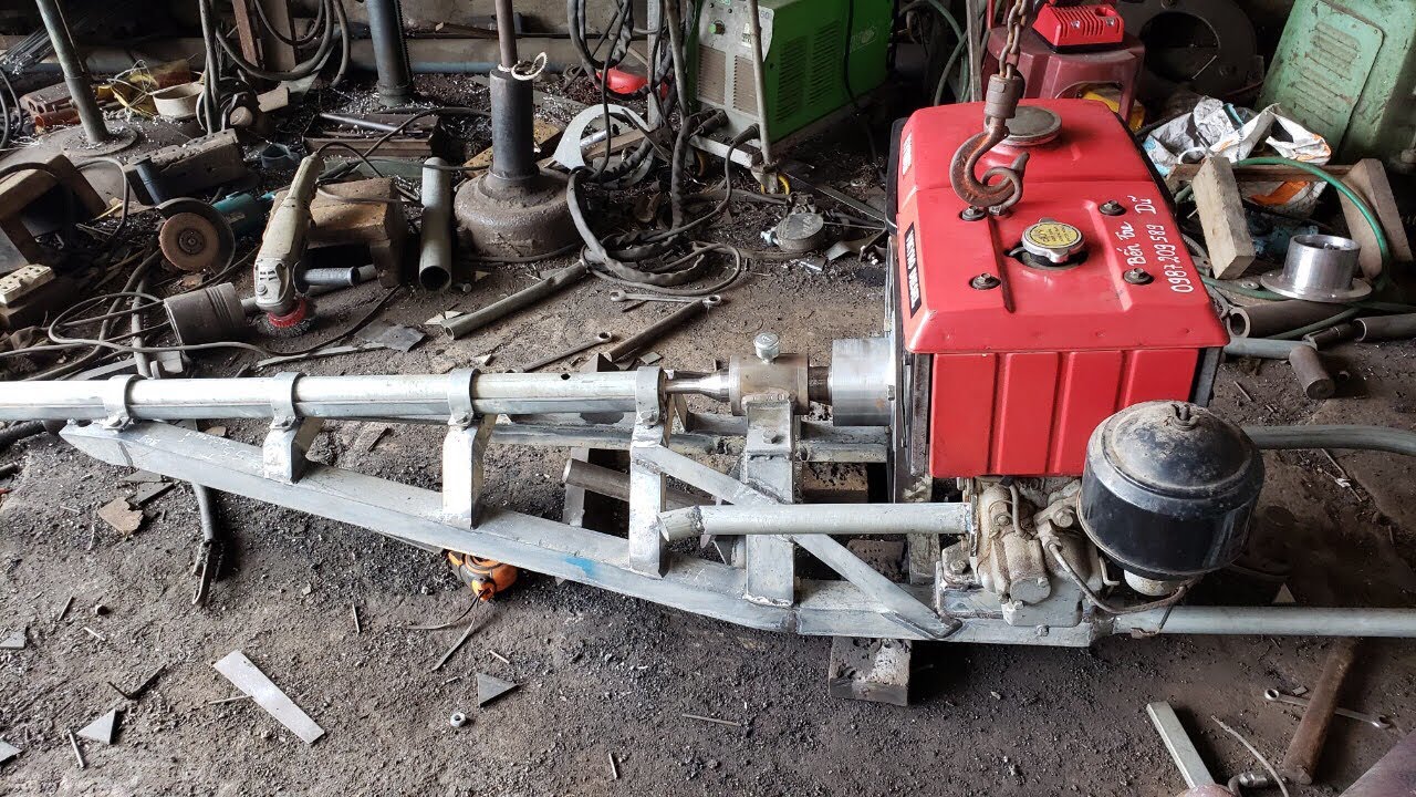 Dàn Láp Máy Dầu Bơm Nước Nhà Làm, Làm Máy Liên Hệ SĐT 056 641 6368
