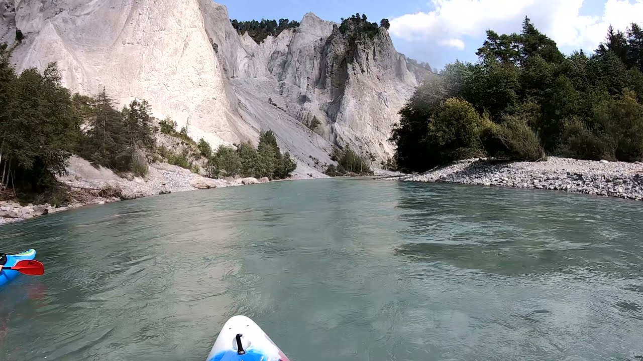 Von Ilanz nach Reichenau mit dem Kayak