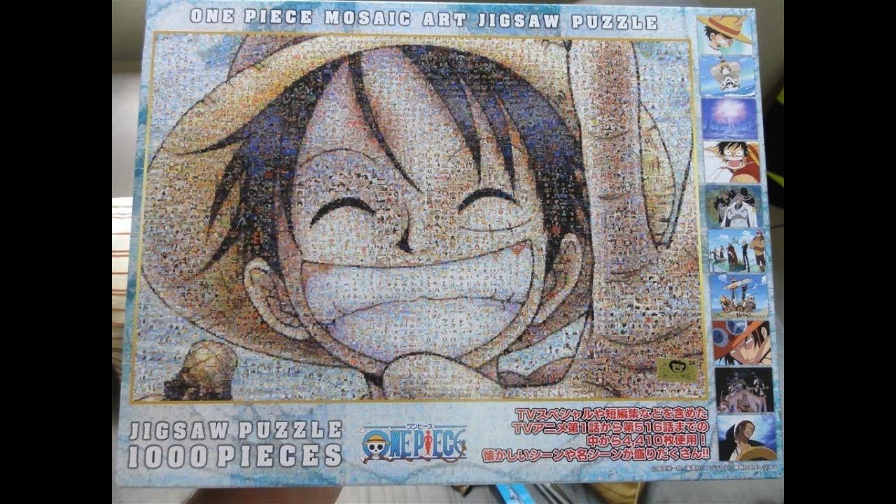 Mounting and finalizing the Puzzle (quebra cabeça) One Piece Mosaic