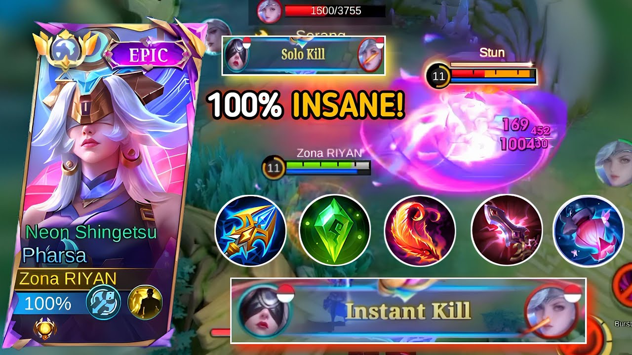 PHARSA INSANE BURST BUILD!! SKILL 1+2 = DELETE! 🔥 | PHARSA BEST 1 HIT BUILD 2026