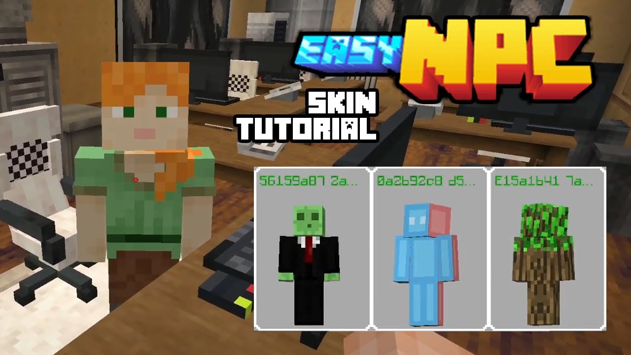 How to Change NPC Skins in Minecraft with the EasyNPC Mod!
