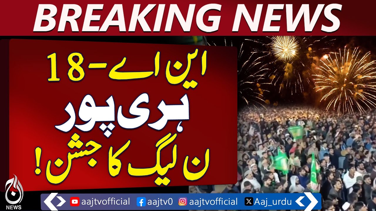 Indian Tejas Crashes In Dubai | NA-18 Haripur | PMLN Celebration After By-Election Victory