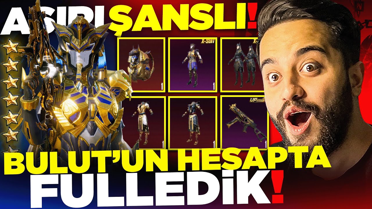BULUT'UN HESABA TÜM FİRAVUN SANDIĞINI ALIP YÜKSELTTİK! İNANILMAZ ŞANSLI! PUBG Mobile