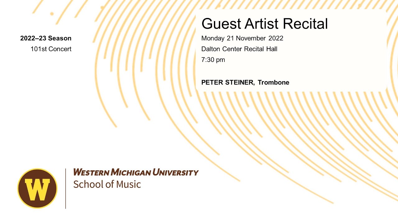 Guest Artist Recital: Peter Steiner, Trombone