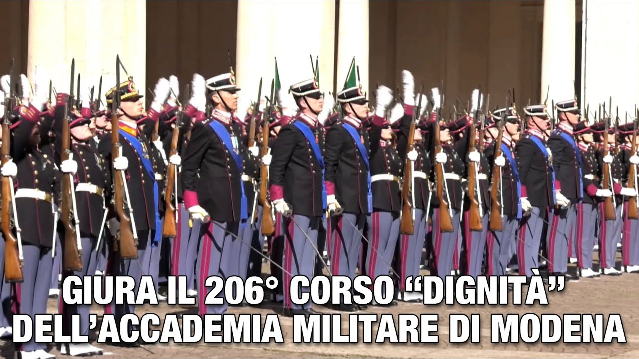 GIURA IL 206° CORSO “DIGNITÀ” DELL’ACCADEMIA MILITARE DI MODENA