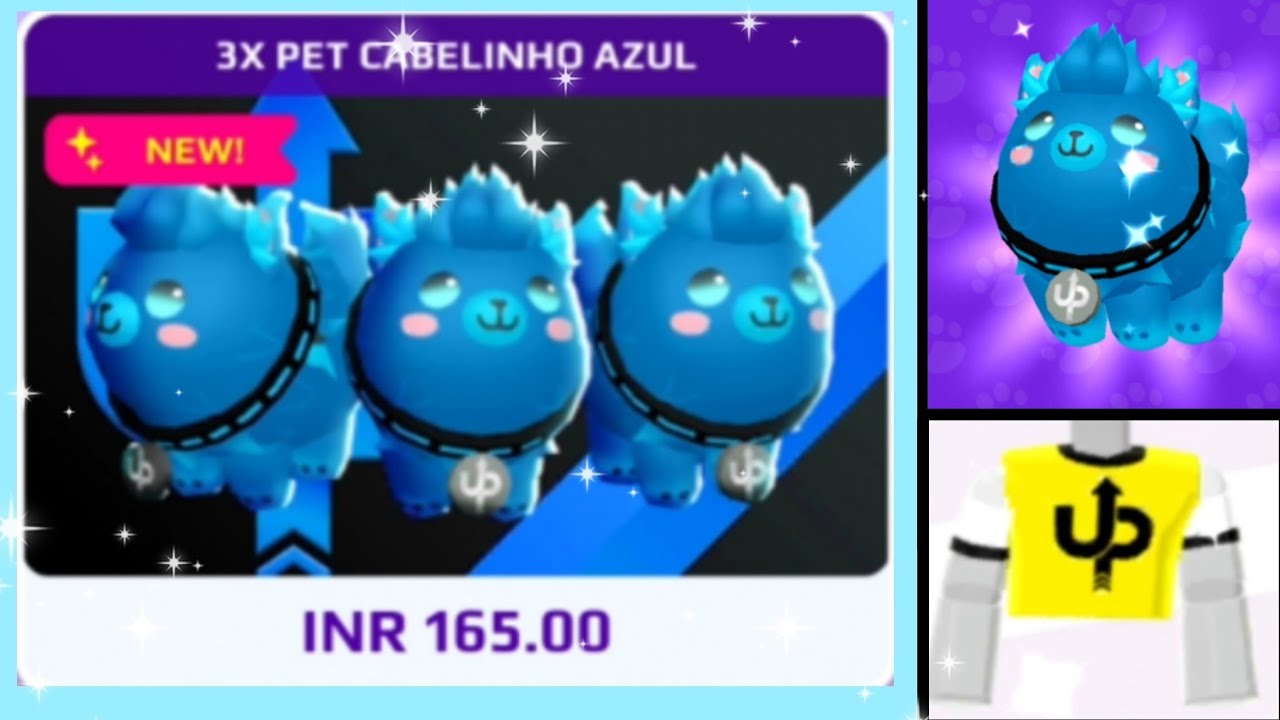 Cabelinho Azul New Pet 🥳✨️ #pkxd