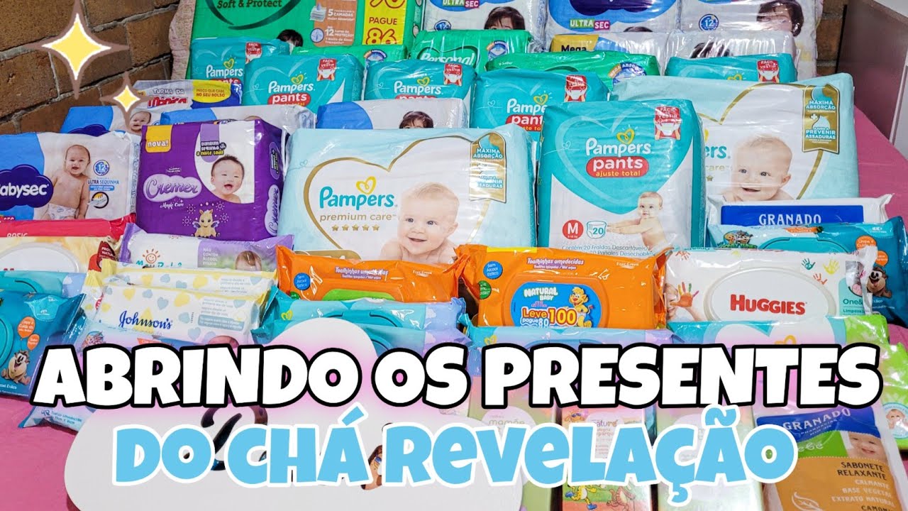 O QUE EU GANHEI NO CHÁ REVELAÇÃO?? ABRI TUDO JUNTO COM VOCÊS 🥰