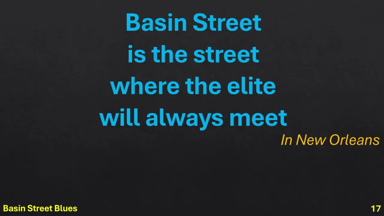 2  BASIN STREET BLUES PERFORMANCE