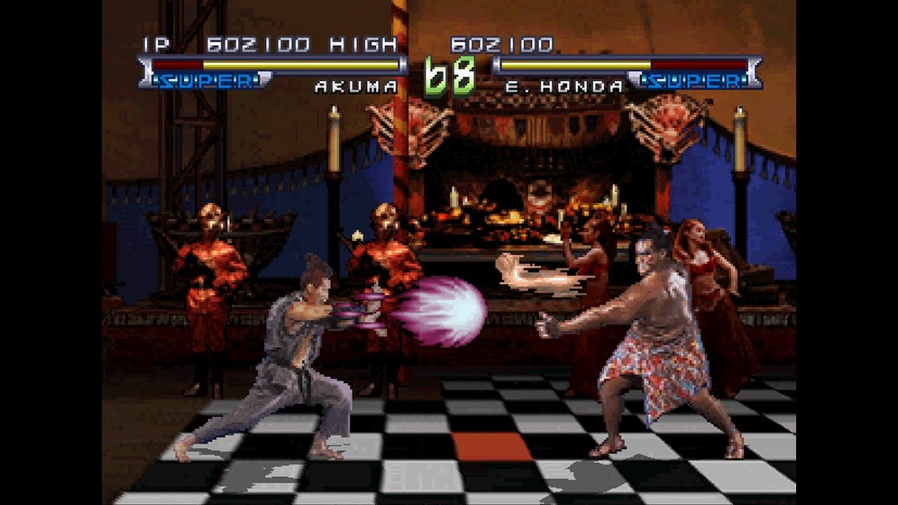 Street Fighter: The Movie [PS1] - play as Akuma