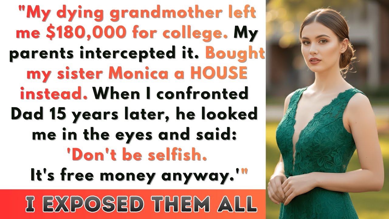 My Parents Stole My $180K Inheritance, So I Exposed Them at Their Anniversary..