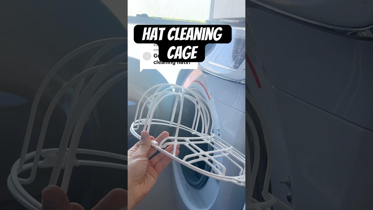 This Cage Is Great For Cleaning Hats #laundry