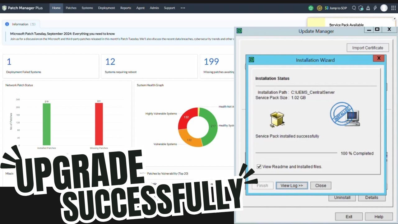 How to Upgrade Version Manage Engine - Patch Manager Plus | Hobi IT