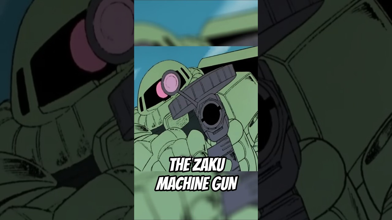 the Zaku Machine Gun, Zeons go to Weapon - Gundam Lore #shorts #gundam #anime