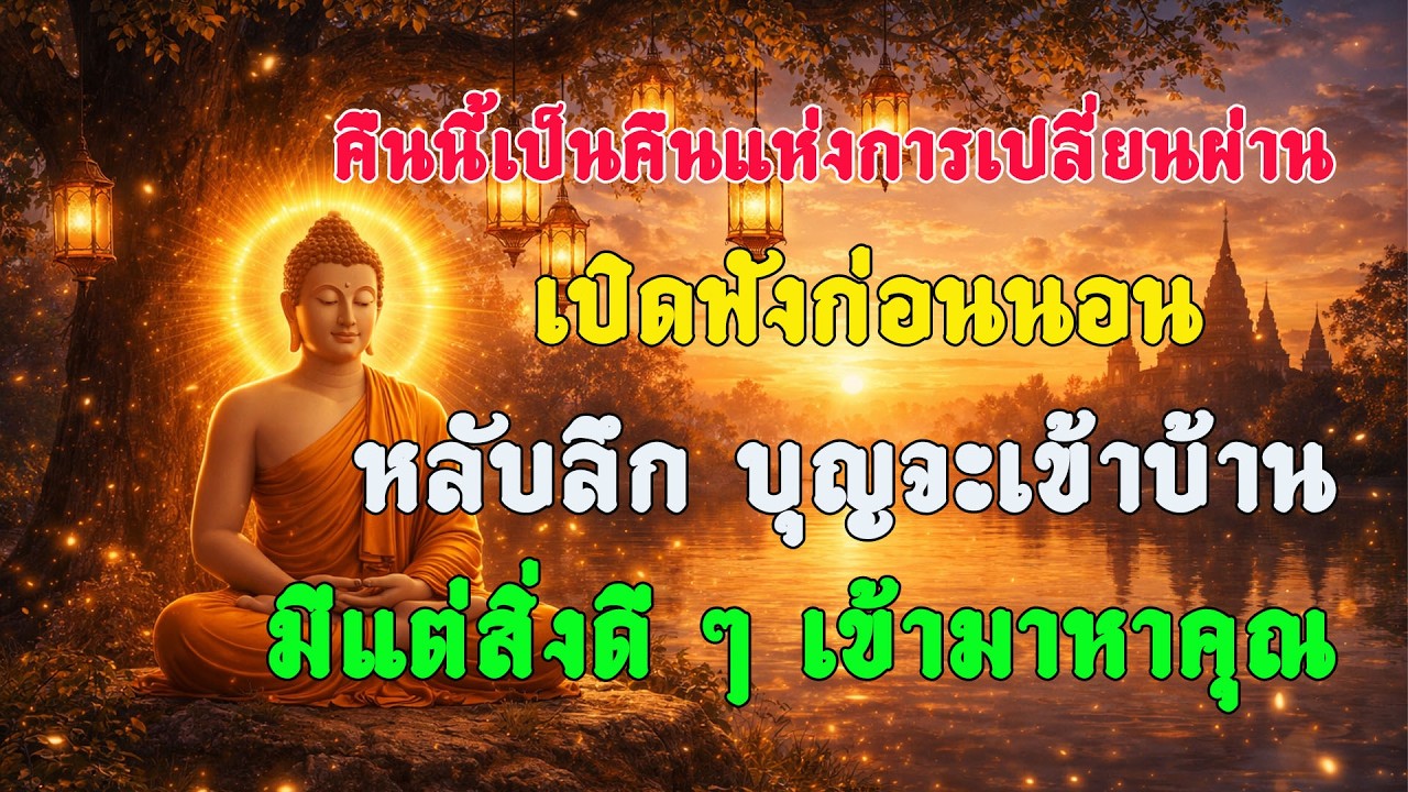 คืนนี้เป็นคืนแห่งการเปลี่ยนผ่าน เปิดฟังก่อนนอน หลับลึก บุญจะเข้าบ้าน มีแต่สิ่งดี ๆ เข้ามาหาคุณ