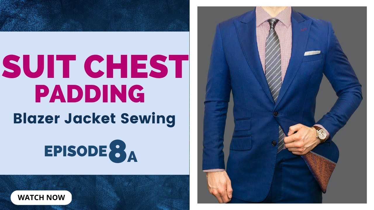 HOW TO MAKE A DOUBLE VENT SUIT ||Jacket Chest Padding || Chest Canvas