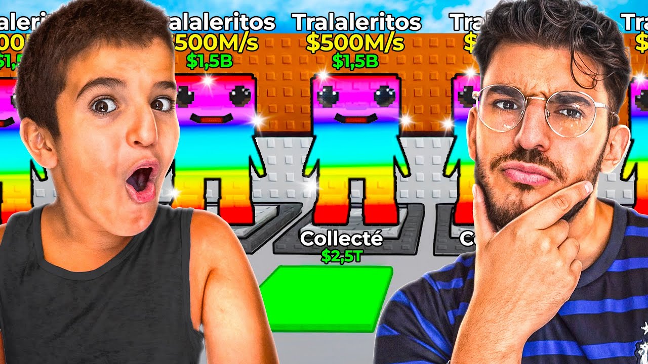 MON PETIT FRÈRE ME FAIT JOUER A ROBLOX (Steal a Brainrot) POUR LA PREMIER FOIS DE MA VIE ! Banger !