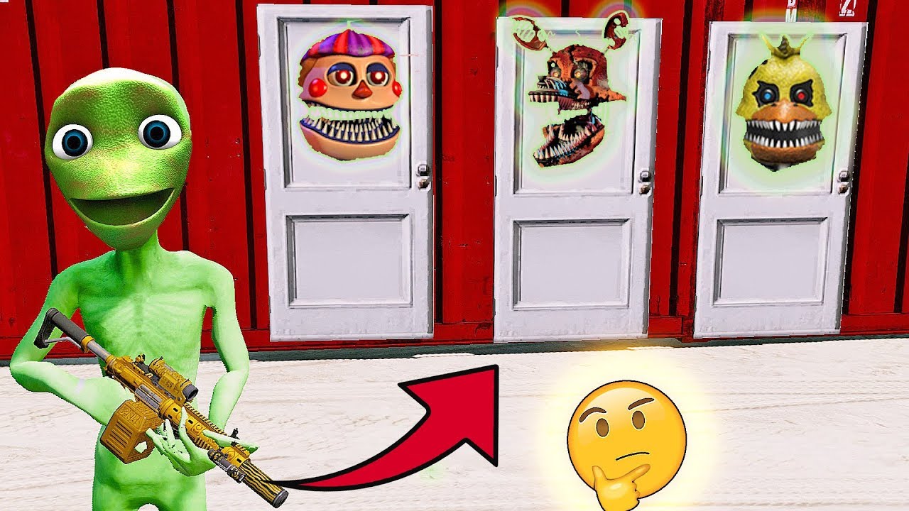 FNAF Animatronics ALIEN (DAME TU COSITA) QUAL PORTA VOU ABRIR?  | GTA V Five Nights at Freddy's