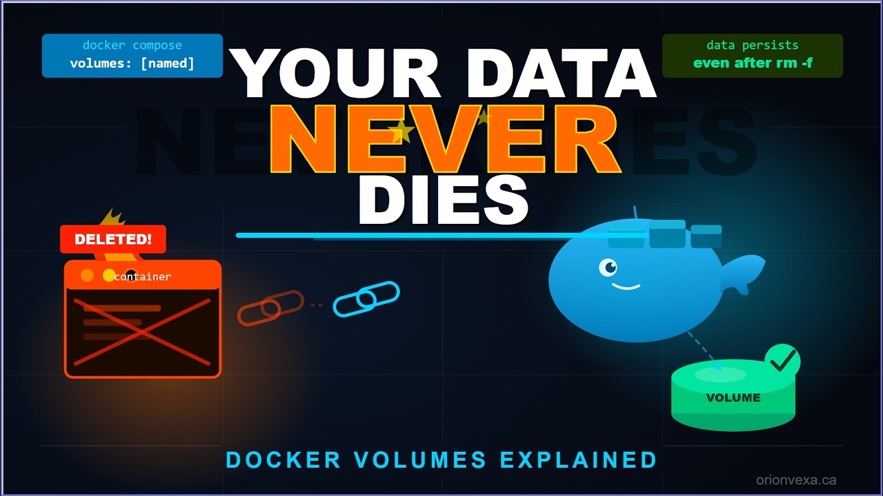 Docker Volumes Explained: Your Data NEVER Dies! (Persistence Demo with PostgreSQL)