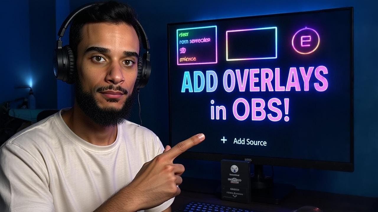 How to add overlays in obs using stream elements 