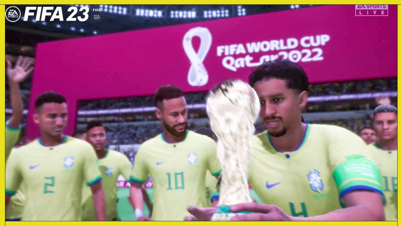 Brazil Vs Usa Final World Cup Qatar 2022 FIFA 23 - Gameplay