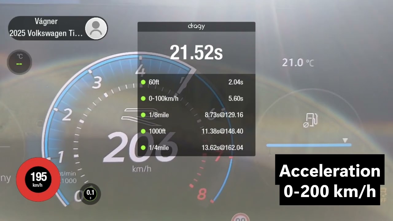VW Tiguan 2.0 TSI 195 kW Acceleration