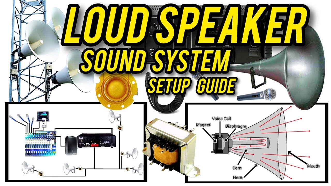 Loud Speaker Sound System එකක් හරියට Setup කරමු... @Soundoperator