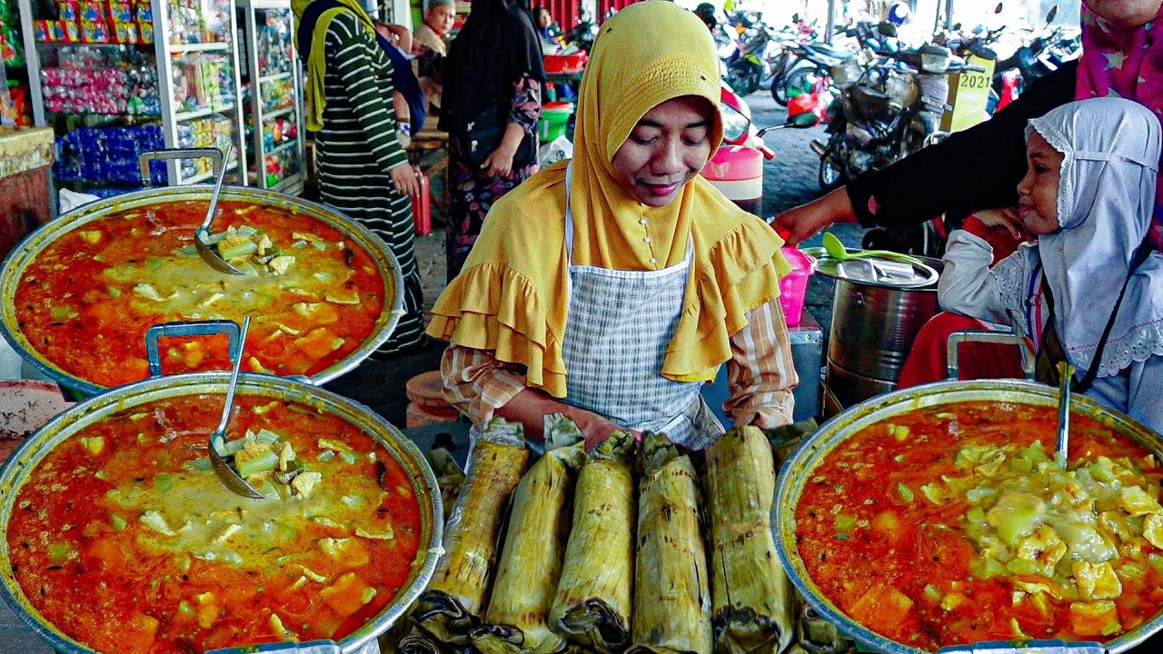 LONTONG LODEH MBAH YEM BARU BUKA LANGSUNG DI SERBU PEMBELI..