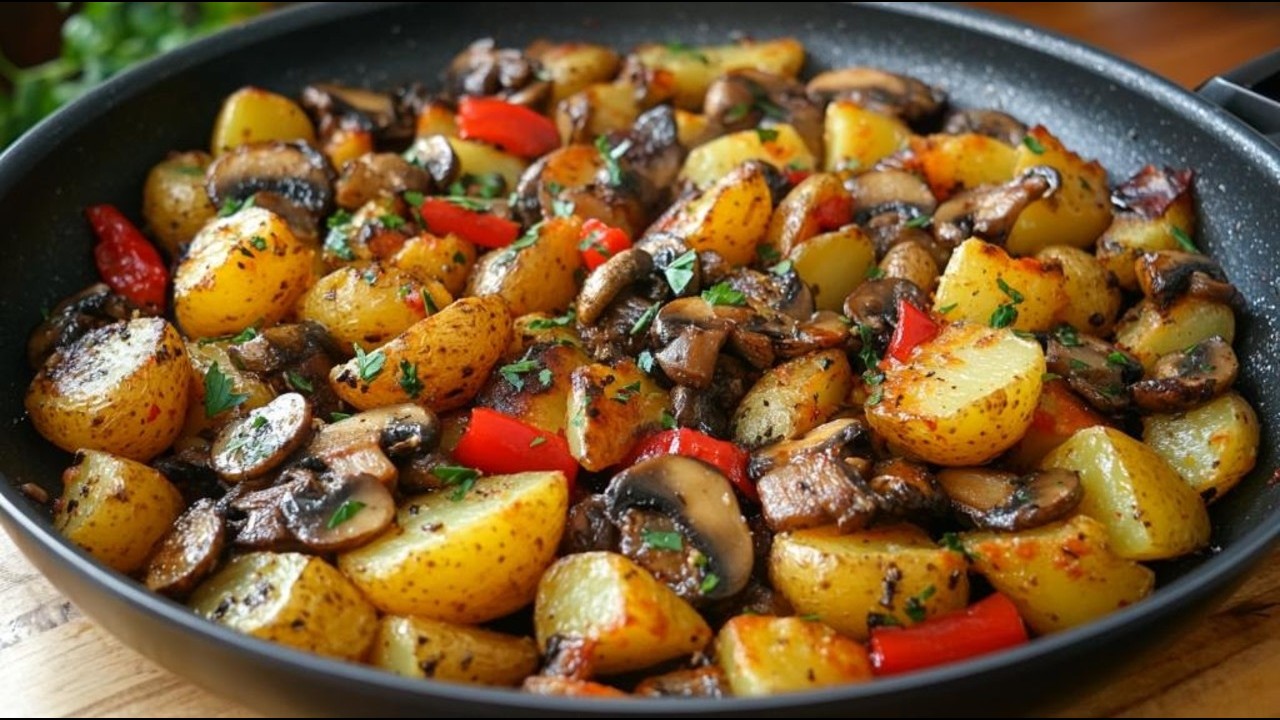 Жареные грибы с картофелем – вкуснее мяса. Лучший рецепт с грибами!