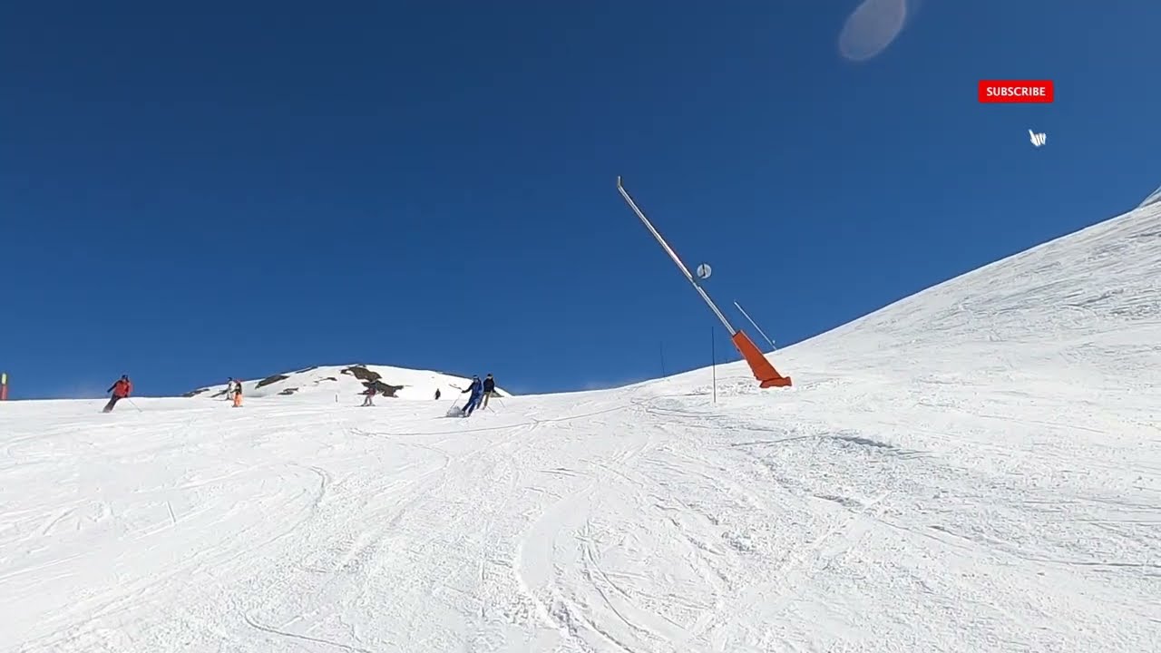 10-Year-Old Son Skiing Blue Henri into Val Claret | Tignes Skiing POV | April 2023